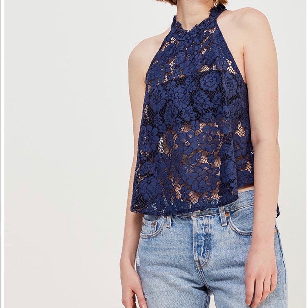Free People Sweet Meadow Dreams Lace Top